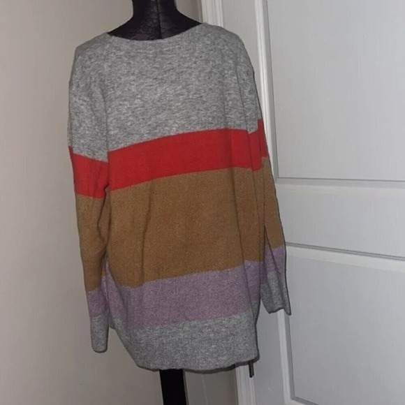LOFT Plus Soft Pullover Color Block Sweater Size 24/26 ❤️ - Picture 5 of 10